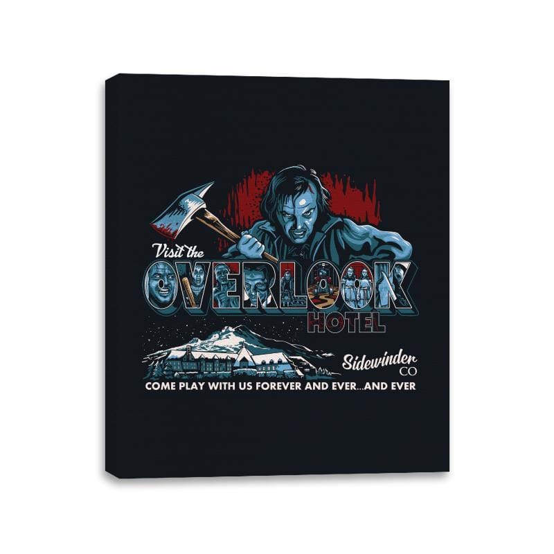 Visit The Overlook - Canvas Wraps Canvas Wraps RIPT Apparel 11x14 / Black