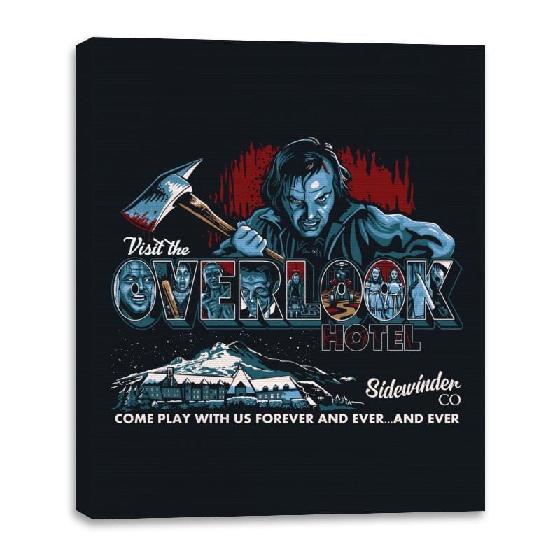 Visit The Overlook - Canvas Wraps Canvas Wraps RIPT Apparel 16x20 / Black