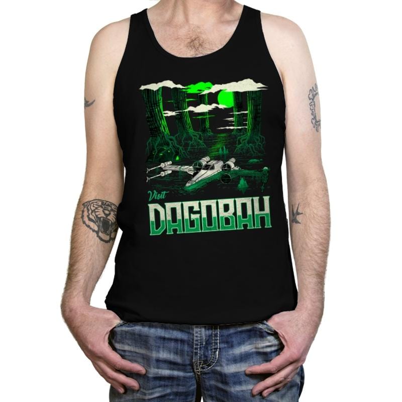 Visit The Swamp - Tanktop Tanktop RIPT Apparel X-Small / Black