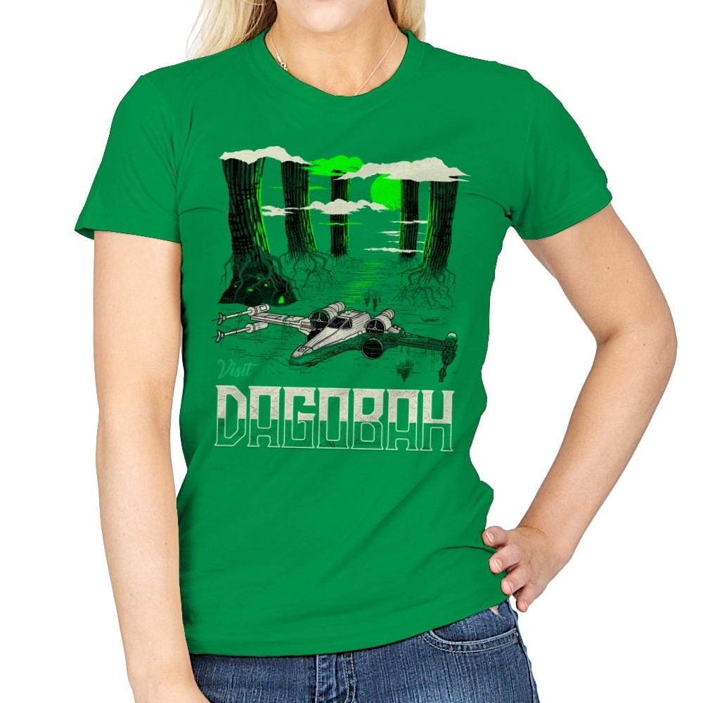 Visit The Swamp - Womens T-Shirts RIPT Apparel Small / Irish Green