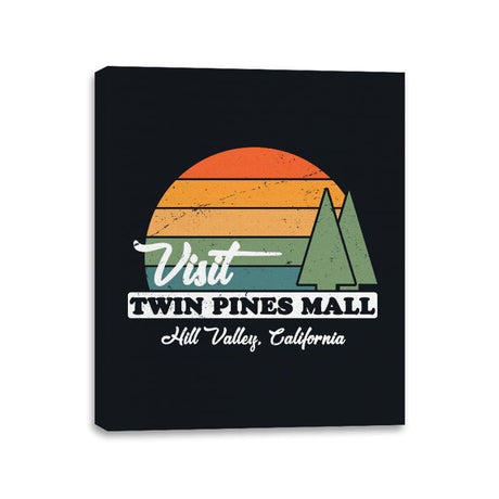 Visit Twin Pines - Canvas Wraps Canvas Wraps RIPT Apparel 11x14 / Black