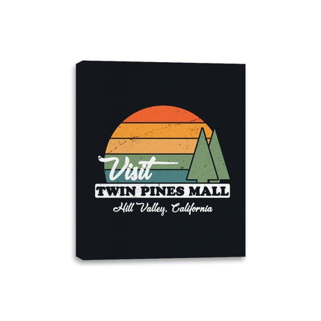 Visit Twin Pines - Canvas Wraps Canvas Wraps RIPT Apparel 8x10 / Black