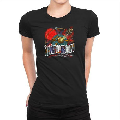 Visit Unicron Exclusive - Womens Premium T-Shirts RIPT Apparel Small / Black