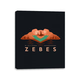 Visit Zebes for Retro Gamers - Canvas Wraps Canvas Wraps RIPT Apparel 11x14 / Black