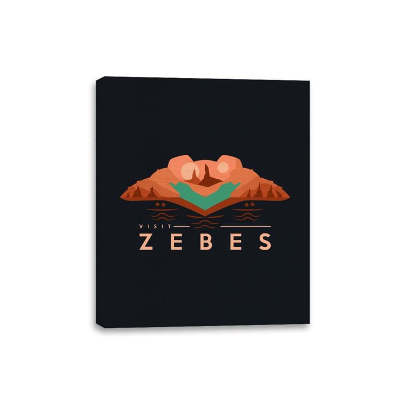 Visit Zebes for Retro Gamers - Canvas Wraps Canvas Wraps RIPT Apparel 8x10 / Black