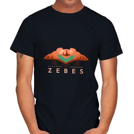 Visit Zebes for Retro Gamers - Mens T-Shirts RIPT Apparel Small / Black