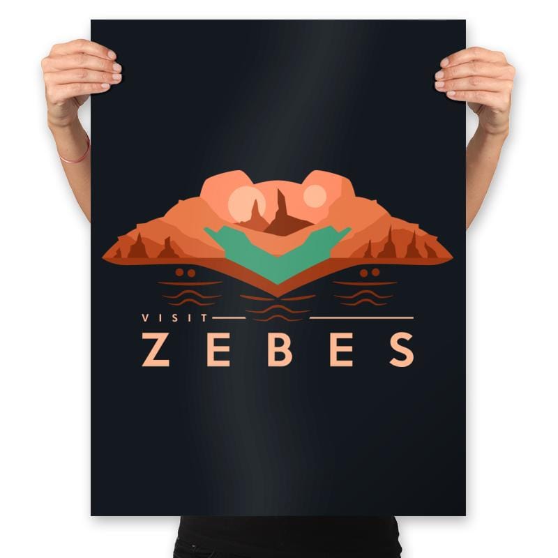 Visit Zebes for Retro Gamers - Prints Posters RIPT Apparel 18x24 / Black