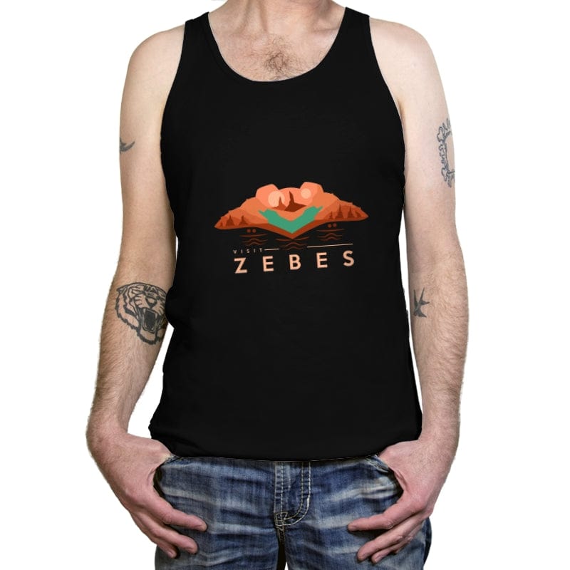 Visit Zebes for Retro Gamers - Tanktop Tanktop RIPT Apparel X-Small / Black