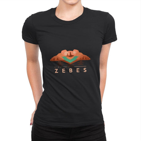 Visit Zebes for Retro Gamers - Womens Premium T-Shirts RIPT Apparel Small / Black