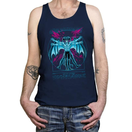 Vitruvian Devil - Tanktop Tanktop RIPT Apparel