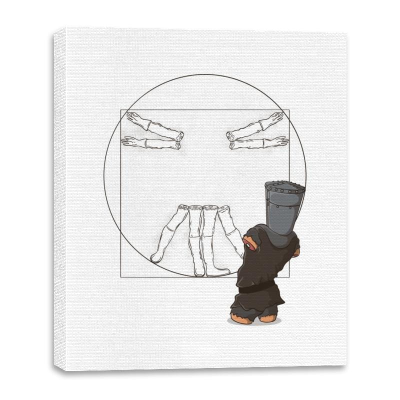 Vitruvian Knight - Canvas Wraps Canvas Wraps RIPT Apparel 16x20 / White