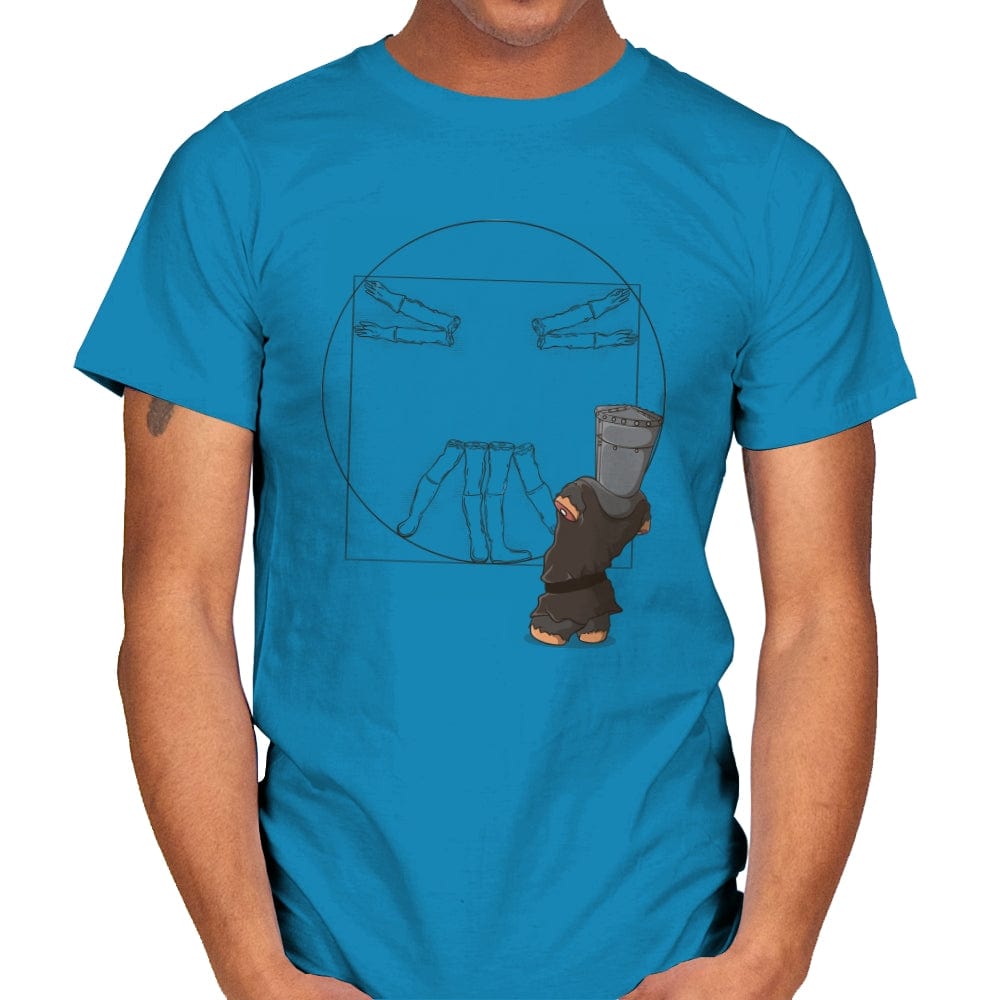 Vitruvian Knight - Mens T-Shirts RIPT Apparel Small / Sapphire