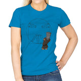 Vitruvian Knight - Womens T-Shirts RIPT Apparel Small / Sapphire