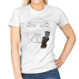 Vitruvian Knight - Womens T-Shirts RIPT Apparel Small / White