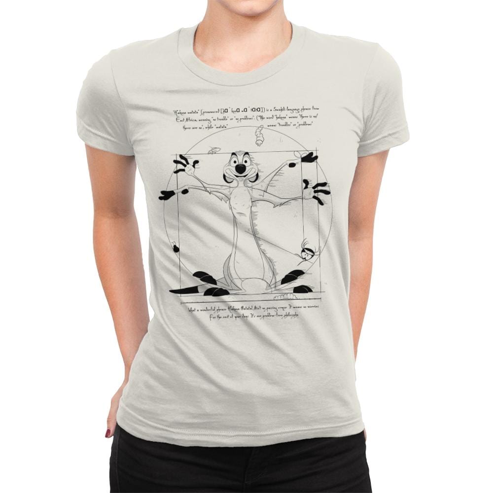 Vitruvian Matata - Womens Premium T-Shirts RIPT Apparel Small / ffeacd