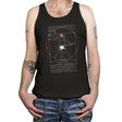 Vitruvian Rock - Tanktop Tanktop RIPT Apparel X-Small / Black