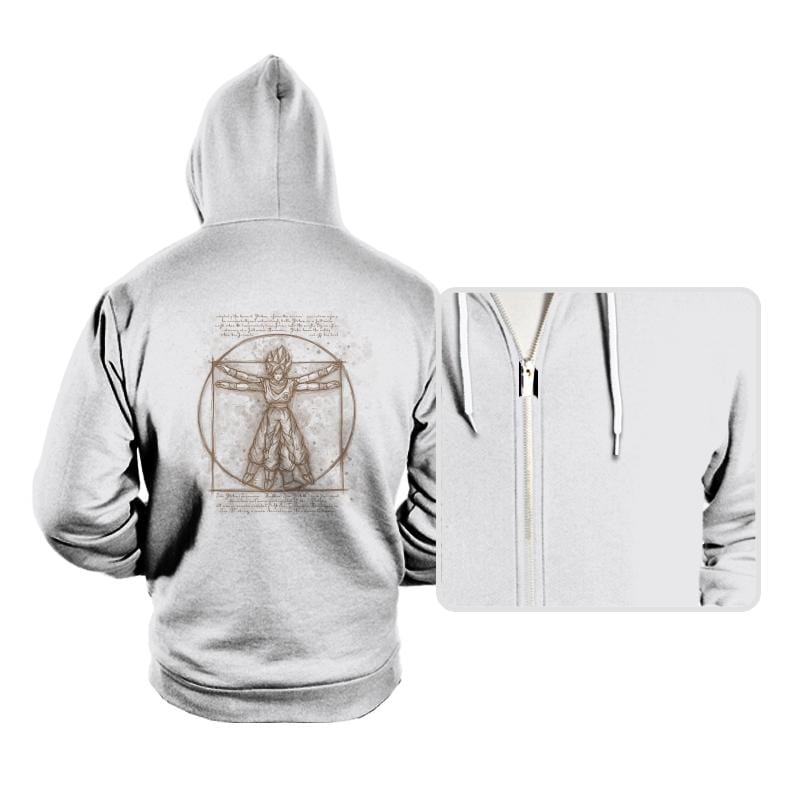 Vitruvian Saiyan - Hoodies Hoodies RIPT Apparel Small / White