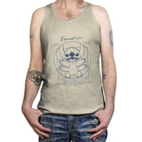 Vitruvian Stitch - Tanktop Tanktop RIPT Apparel X-Small / Oatmeal Triblend