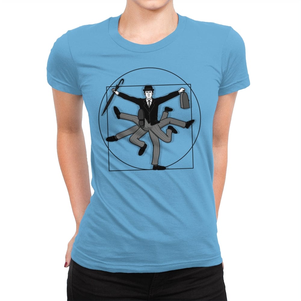 Vitruvian Walks - Womens Premium T-Shirts RIPT Apparel Small / Turquoise