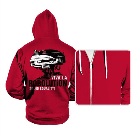 Viva la Robolution - Hoodies Hoodies RIPT Apparel Small / Red