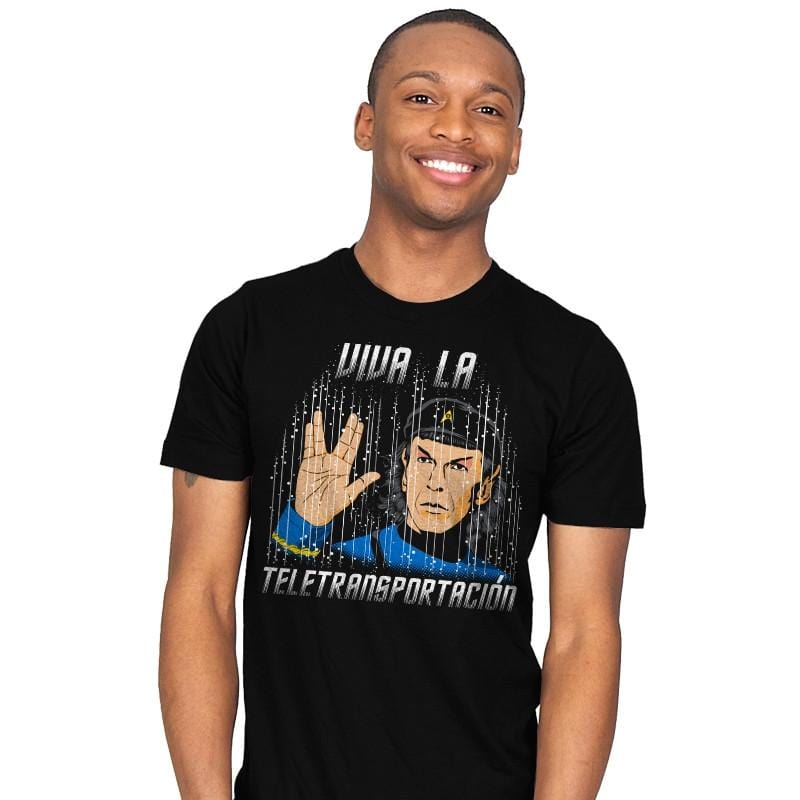 Viva la Teletransportación - Mens T-Shirts RIPT Apparel Small / Black