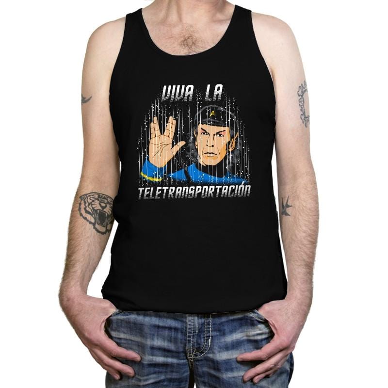 Viva la Teletransportación - Tanktop Tanktop RIPT Apparel X-Small / Black