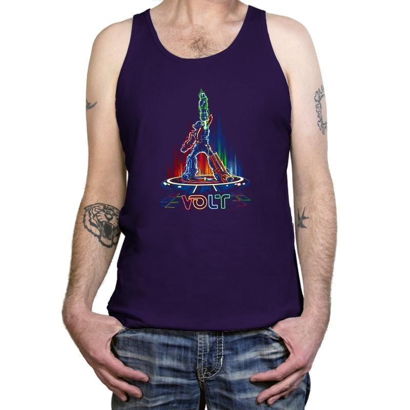 Volt-Tron Exclusive - Saturday Morning Tees - Tanktop Tanktop RIPT Apparel X-Small / Team Purple