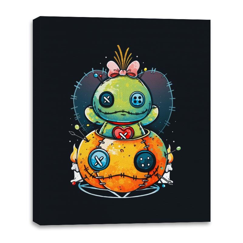 Voodoo Pumpkin - Canvas Wraps Canvas Wraps RIPT Apparel 16x20 / Black