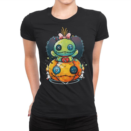 Voodoo Pumpkin - Womens Premium T-Shirts RIPT Apparel Small / Black