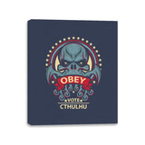 Vote Cthuhlu - Canvas Wraps Canvas Wraps RIPT Apparel 11x14 / Navy