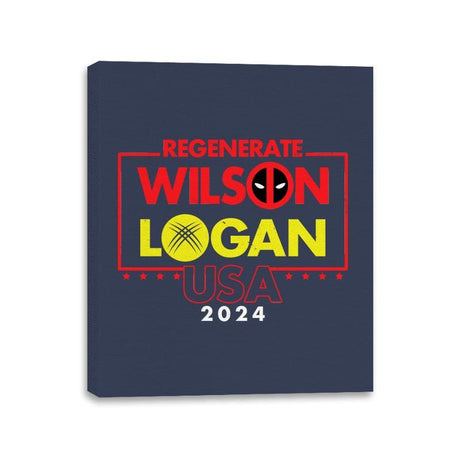 Vote Mutants 2024 - Canvas Wraps Canvas Wraps RIPT Apparel 11x14 / Navy