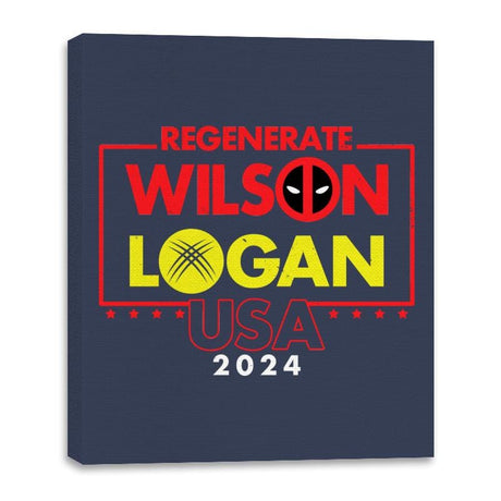 Vote Mutants 2024 - Canvas Wraps Canvas Wraps RIPT Apparel 16x20 / Navy