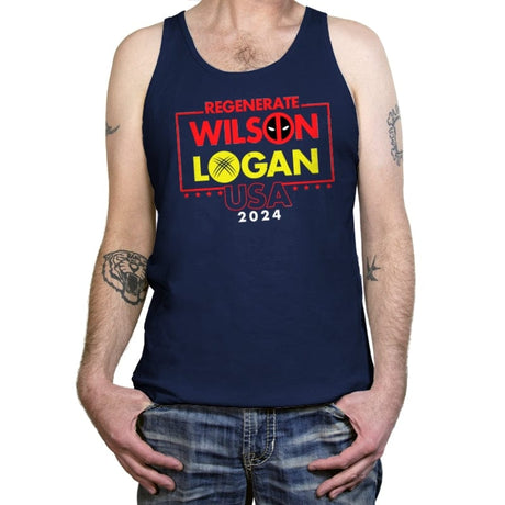 Vote Mutants 2024 - Tanktop Tanktop RIPT Apparel X-Small / Navy