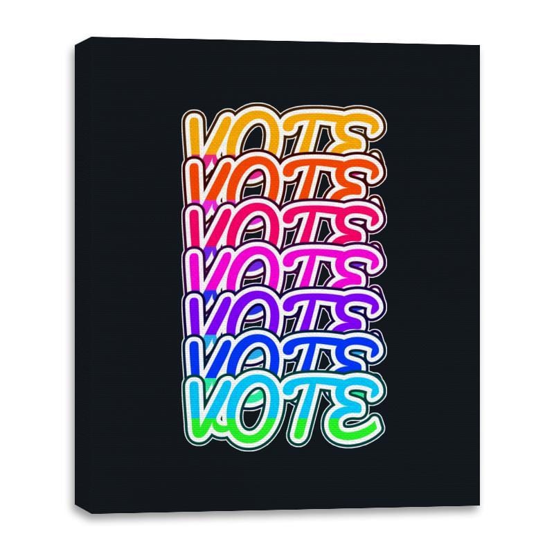 Vote Vote Vote - Canvas Wraps Canvas Wraps RIPT Apparel 16x20 / Black