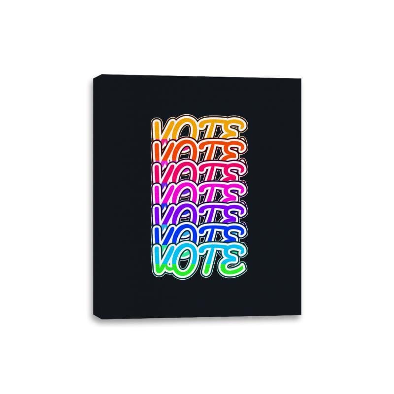 Vote Vote Vote - Canvas Wraps Canvas Wraps RIPT Apparel 8x10 / Black