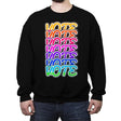 Vote Vote Vote - Crew Neck Sweatshirt Crew Neck Sweatshirt RIPT Apparel Small / Black