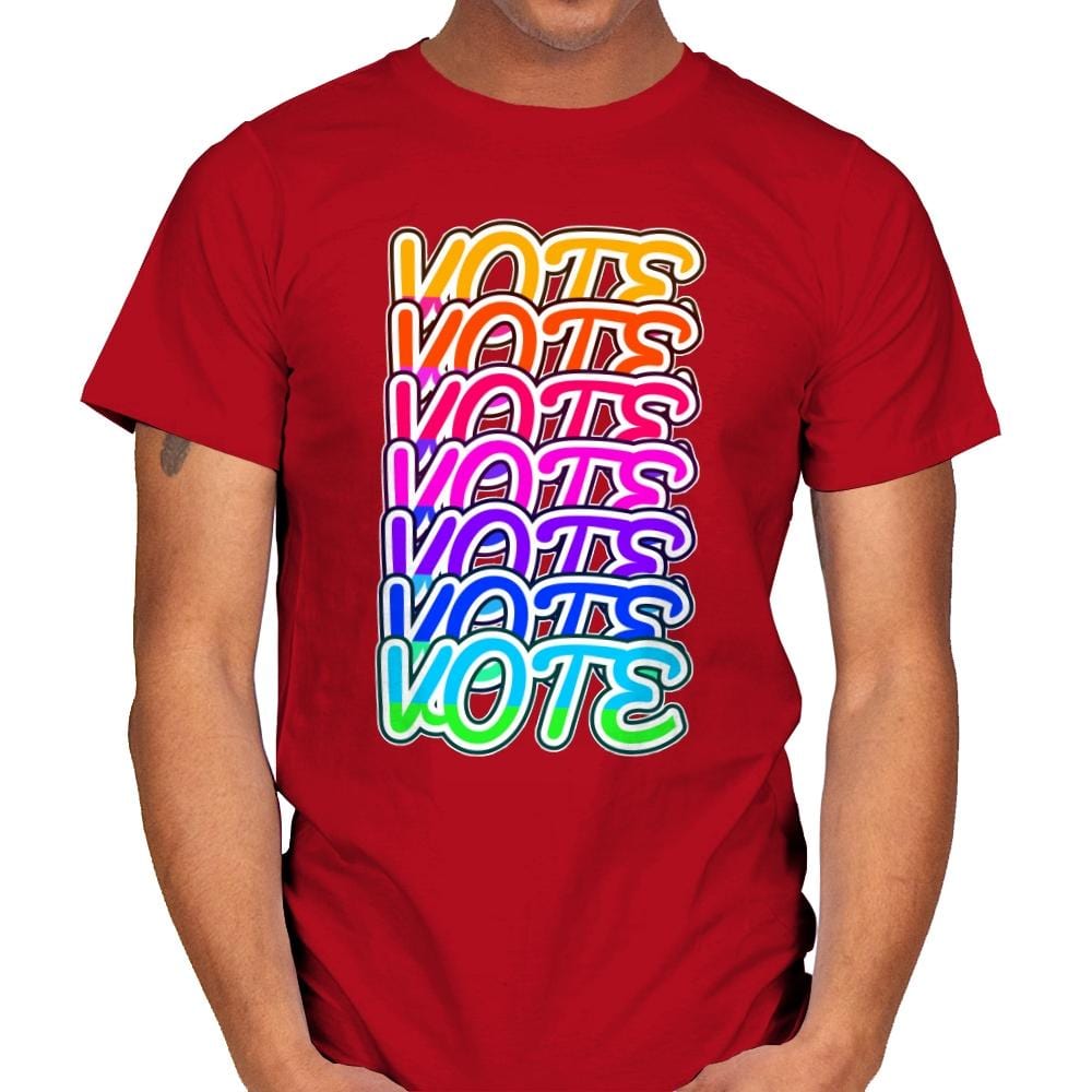 Vote Vote Vote - Mens T-Shirts RIPT Apparel Small / Red