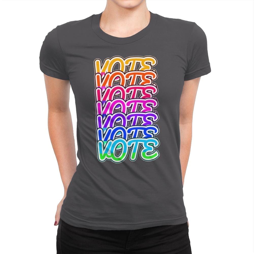 Vote Vote Vote - Womens Premium T-Shirts RIPT Apparel Small / Heavy Metal