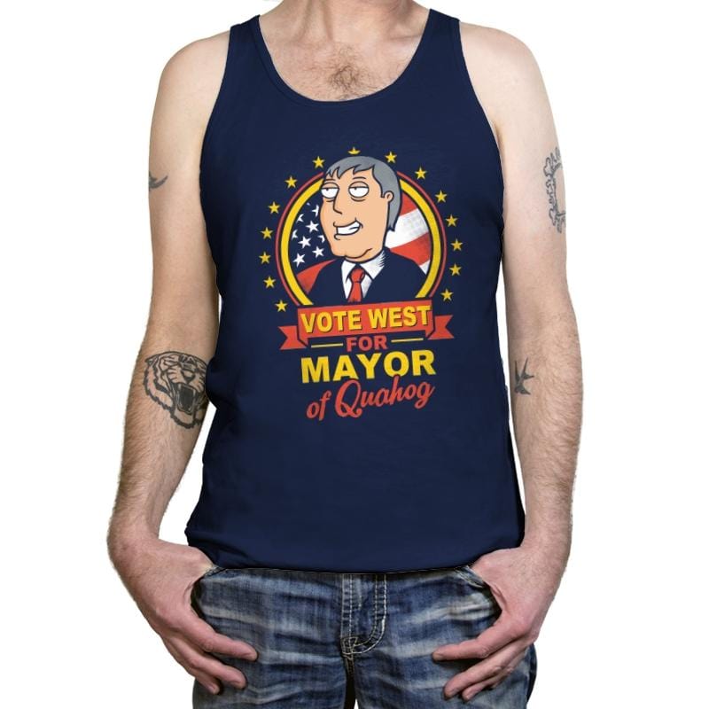 Vote West - Tanktop Tanktop RIPT Apparel X-Small / Navy