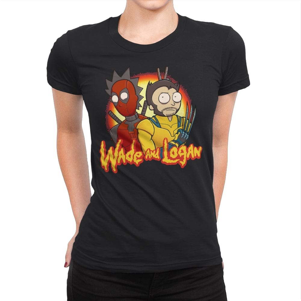 Wade and Logan - Womens Premium T-Shirts RIPT Apparel Small / Black