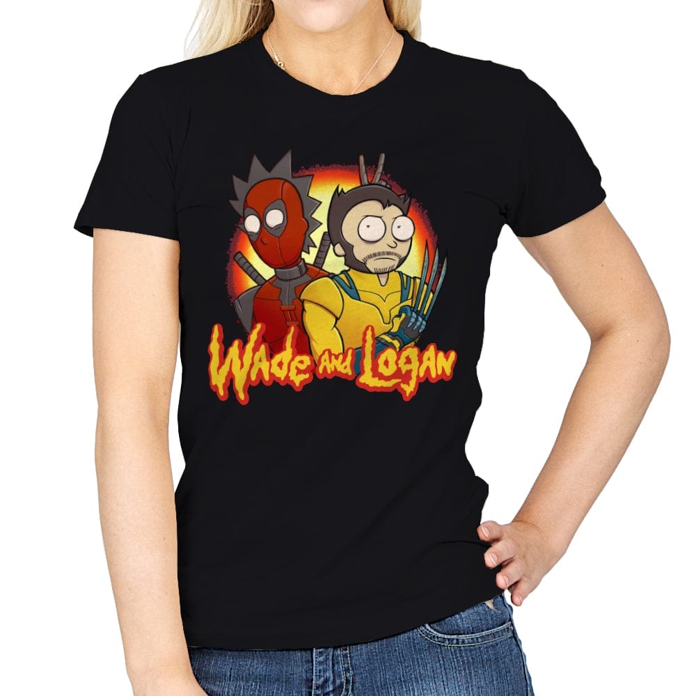 Wade and Logan - Womens T-Shirts RIPT Apparel Small / Black