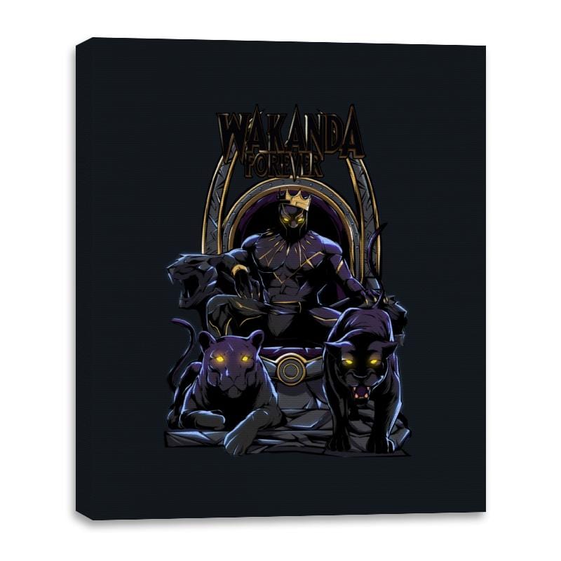 Wakanda Forever - Canvas Wraps Canvas Wraps RIPT Apparel 16x20 / Black