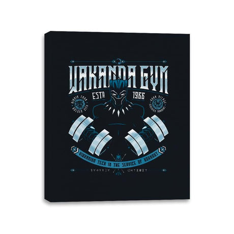 Wakanda Gym - Canvas Wraps Canvas Wraps RIPT Apparel 11x14 / Black