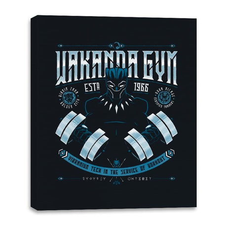 Wakanda Gym - Canvas Wraps Canvas Wraps RIPT Apparel 16x20 / Black