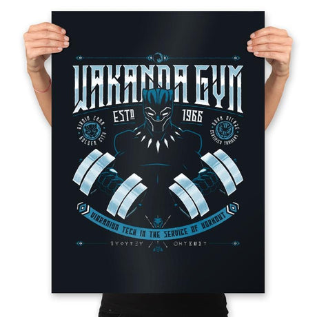 Wakanda Gym - Prints Posters RIPT Apparel 18x24 / Black