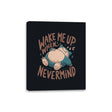 Wake Me Up When Nevermind - Canvas Wraps Canvas Wraps RIPT Apparel 8x10 / Black