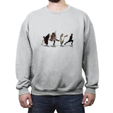 Walking Towards The Grail - Crew Neck Sweatshirt Crew Neck Sweatshirt RIPT Apparel Small / Sport Gray