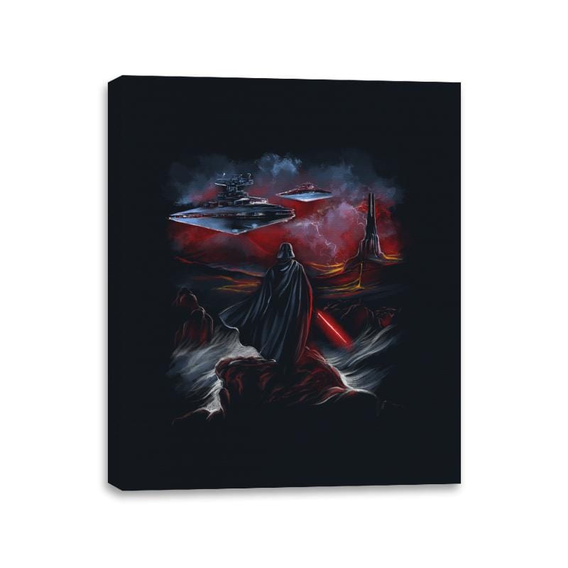 Wanderer of the Dark Side - Canvas Wraps Canvas Wraps RIPT Apparel 11x14 / Black