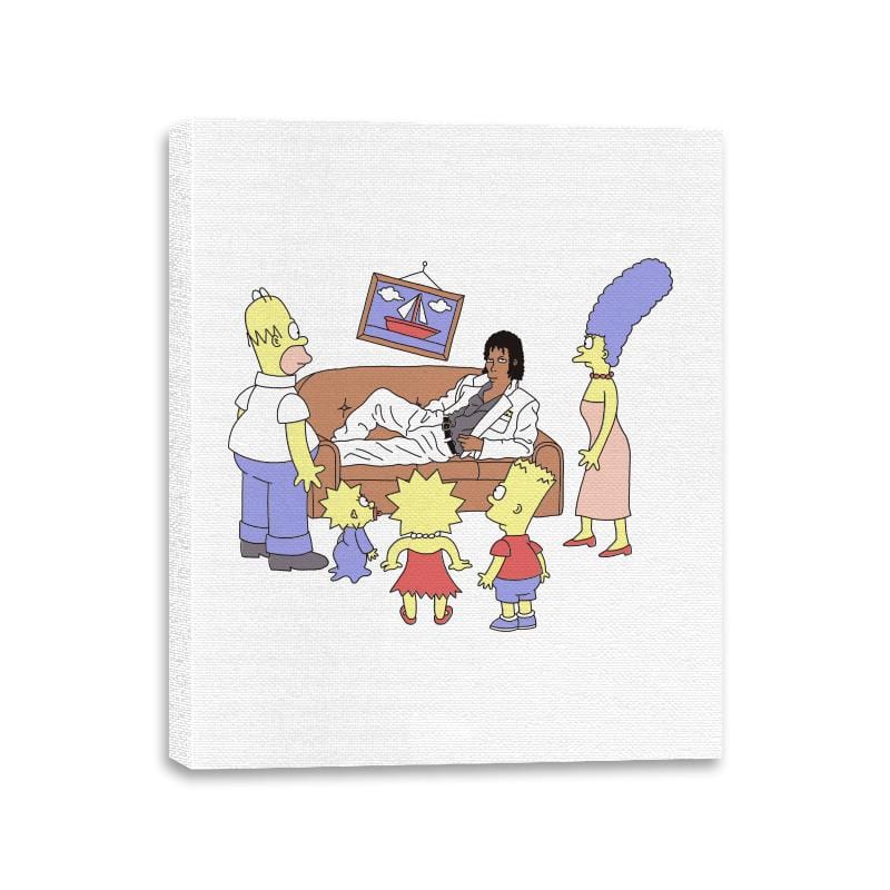 Wanna Be Startin' Simpsons - Canvas Wraps Canvas Wraps RIPT Apparel 11x14 / White