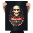 Want to Play a Game - Prints Posters RIPT Apparel 18x24 / Black